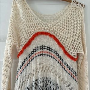 Anthropologie knitted lined dress, size small. 90% cotton, 5% nylon,